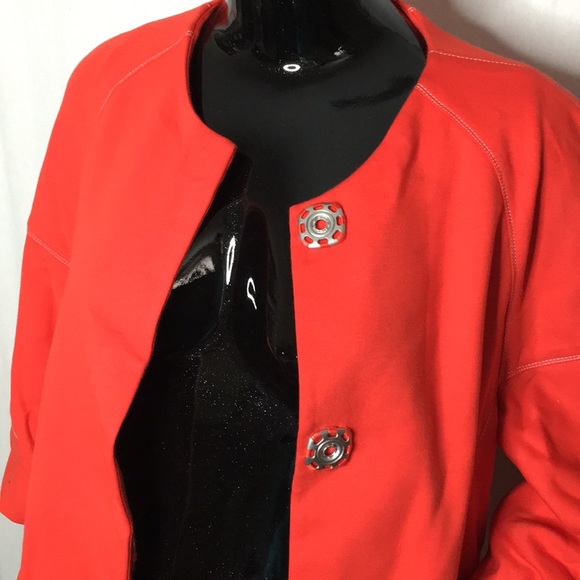 SoCa St. John red 3/4 sleeve coat - Picture 2 of 3
